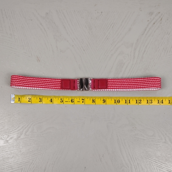 Red & White Reversible Stretchy Belt - Picture 5 of 5